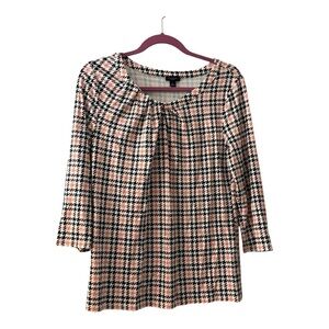 Stylish Women's Ann Taylor Top - Black and Pink